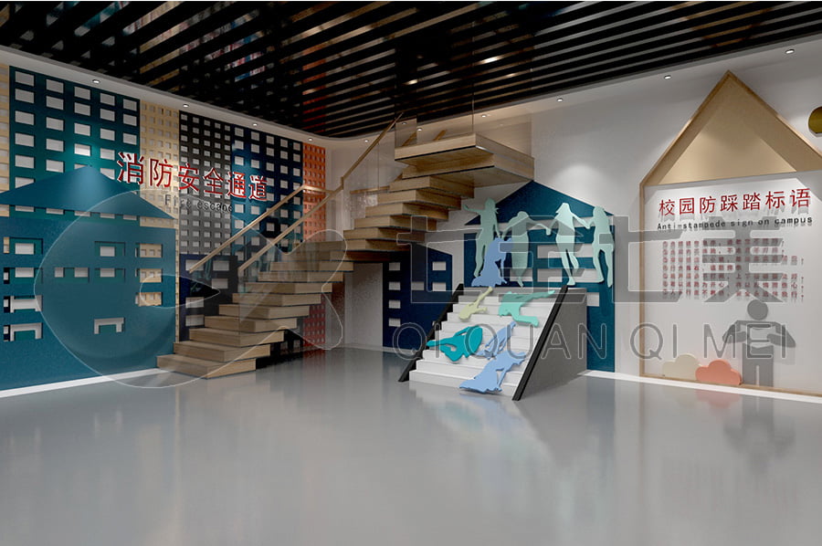 青少年法治教育展館，法治文化教育基地設(shè)備，法院法治示范基地設(shè)計平面圖