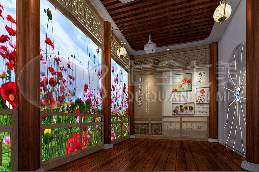 禁毒教育基地設計方案, 智慧禁毒防艾展廳施工, 禁毒防艾示范基地規(guī)劃設計公司