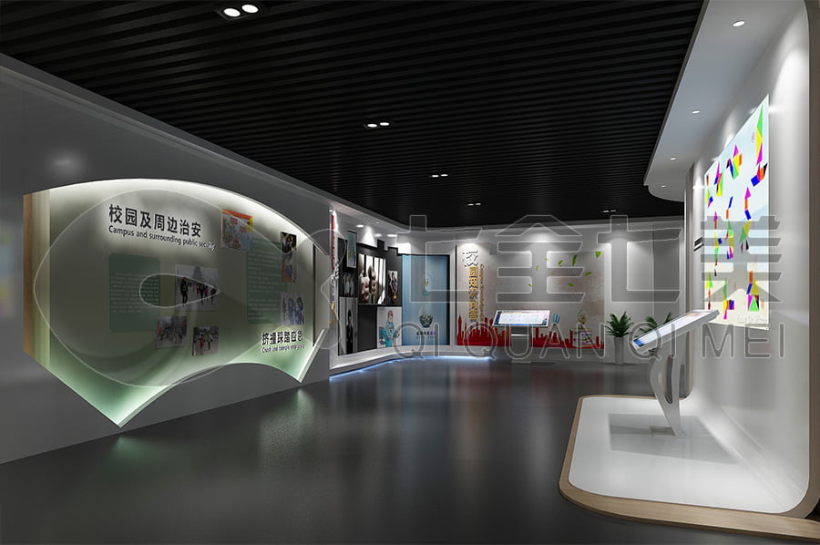 青少年法治教育展館，法治文化教育基地設備，法院法治示范基地設計平面圖，展廳建設方案