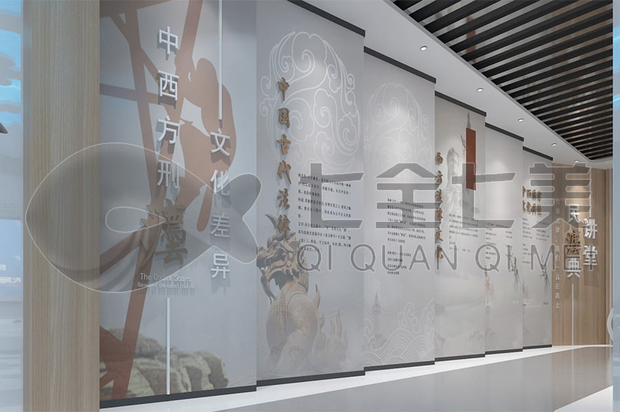 未成年法治教育基地，法制宣傳平臺產(chǎn)品，法院法制主題展廳設(shè)計平面圖